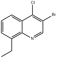 3-Bromo-4-chloro-8-ethylquinoline 结构式