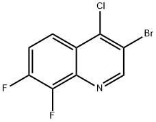 3-溴-4-氯-7,8-二氟喹啉, 1204811-78-8, 结构式