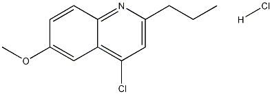 4-Chloro-6-methoxy-2-propylquinoline hydrochloride Struktur