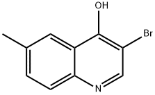 3-Bromo-4-hydroxy-6-methylquinoline 结构式