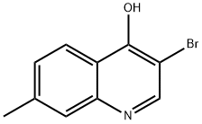 3-Bromo-4-hydroxy-7-methylquinoline 结构式