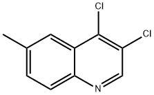 3,4-Dichloro-6-methylquinoline Struktur