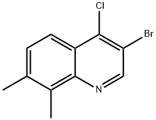3-Bromo-4-chloro-7,8-dimethylquinoline Struktur