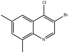 3-Bromo-4-chloro-6,8-dimethylquinoline,1204812-23-6,结构式
