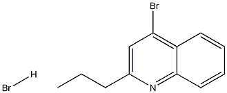4-Bromo-2-propylquinoline hydrobromide Structure