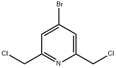 4-Bromo-2,6-bis(chloromethyl)-pyridine 化学構造式