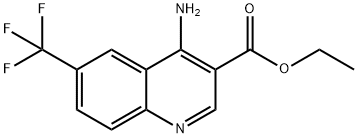 4-Amino-6-(trifluoromethyl)quinoline-3-carboxylic acid ethyl ester Structure