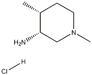 (3R,4R)-REL-N,4-二甲基-3-哌啶胺盐酸盐 结构式