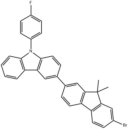 1207176-72-4 3-(7-溴-9,9-二甲基-9H-芴-2-基)-9-(4-氟苯基)-9H-咔唑
