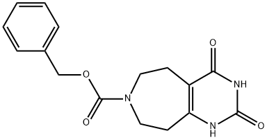 苄基 2,4-二氧代-1,2,3,4,5,6,8,9-八氢-7H-嘧啶并[4,5-D]氮杂卓-7-羧酸,1207369-43-4,结构式