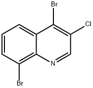 3-Chloro-4,8-dibromoquinoline 结构式