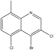 4-Bromo-3,5-dichloro-8-methylquinoline Struktur