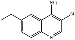 4-Amino-3-chloro-6-ethylquinoline 化学構造式