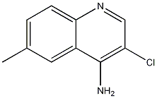 4-Amino-3-chloro-6-methylquinoline Structure