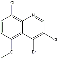 4-Bromo-3,8-dichloro-5-methoxyquinoline Struktur
