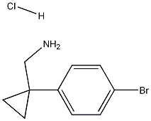 (1-(4-bromophenyl)cyclopropyl)methanamine hydrochloride Struktur