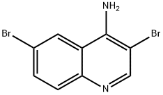 4-Amino-3,6-dibromoquinoline 结构式