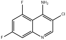 4-Amino-3-chloro-5,7-difluoroquinoline Structure