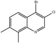 4-Bromo-3-chloro-7,8-dimethylquinoline 结构式