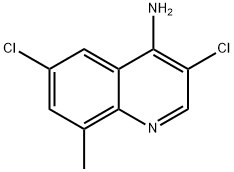 4-Amino-3,6-dichloro-8-methylquinoline 结构式