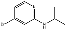 4-ブロモ-N-イソプロピルピリジン-2-アミン 化学構造式