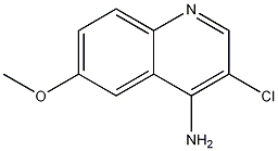 4-Amino-3-chloro-6-methoxyquinoline,1209537-50-7,结构式