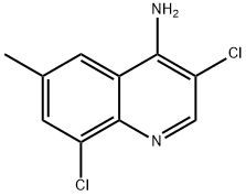 4-Amino-3,8-dichloro-6-methylquinoline Struktur