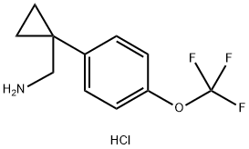 (1-(4-(trifluoromethoxy)phenyl)cyclopropyl)methanamine hydrochloride,1209685-75-5,结构式