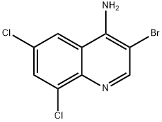 4-Amino-3-bromo-6,8-dichloroquinoline Struktur