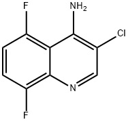 4-Amino-3-chloro-5,8-difluoroquinoline Struktur