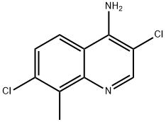 4-Amino-3,7-dichloro-8-methylquinoline Structure
