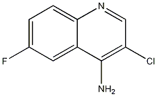 4-Amino-3-chloro-6-fluoroquinoline 结构式