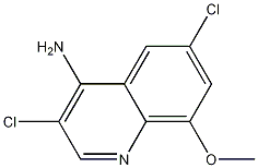 4-Amino-3,6-dichloro-8-methoxyquinoline Structure