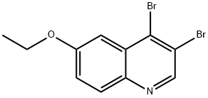 3,4-Dibromo-6-ethoxyquinoline 化学構造式