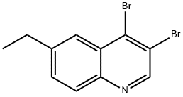 3,4-Dibromo-6-ethylquinoline Struktur