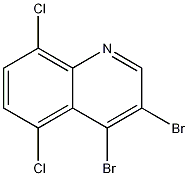 3,4-Dibromo-5,8-dichloroquinoline 化学構造式
