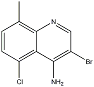 4-Amino-3-bromo-5-chloro-8-methylquinoline Structure