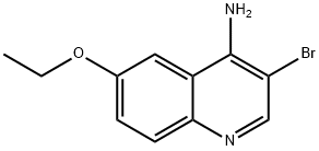4-Amino-3-bromo-6-ethoxyquinoline 结构式