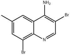 4-Amino-3,8-dibromo-6-methylquinoline 结构式