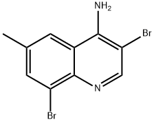 4-Amino-3,8-dibromo-6-methylquinoline,1211189-98-8,结构式