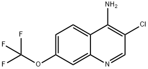 4-Amino-3-chloro-7-trifluoromethoxyquinoline 结构式