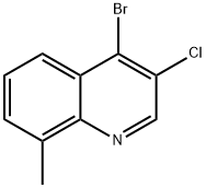 4-Bromo-3-chloro-8-methylquinoline Structure