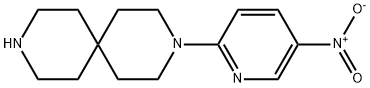 3-(5-硝基吡啶-2-基)-3,9-二氮杂螺[5.5]十一烷 结构式