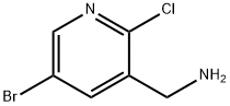 (5-Bromo-2-chloropyridin-3-yl)methanamine,1211581-73-5,结构式