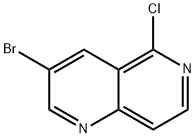 3-bromo-5-chloro-1,6-naphthyridine Struktur