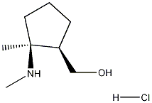 cis-(2-Methyl-2-methylamino-cyclopentyl)-methanol hydrochloride Struktur