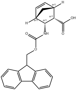 3-(endo-9-Fluorenylmethoxycarbonylamino)bicyclo[2.2.1]hept-5-ene-2-endo-carboxylic acid Struktur