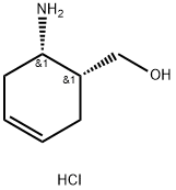 cis-(6-Amino-cyclohex-3-enyl)-methanol hydrochloride Struktur