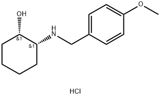 cis-2-(4-Methoxy-benzylamino)-cyclohexanol hydrochloride Struktur