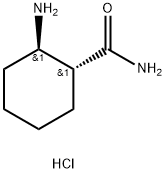 trans-2-Amino-cyclohexanecarboxylic acid amide hydrochloride Struktur